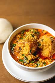 Egusi soup, swallow with Goatmeat